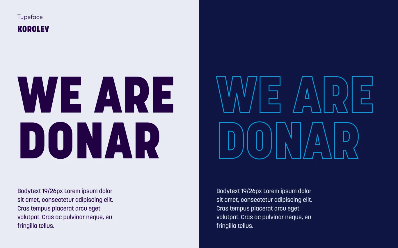 Typografie Donar