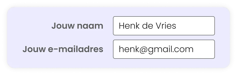Recht uitgelijnde labels in formulier