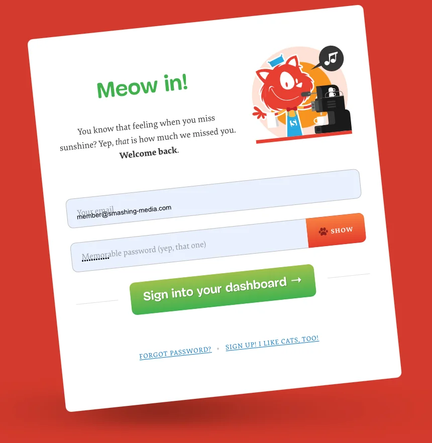 floating labels autofill voorbeeld