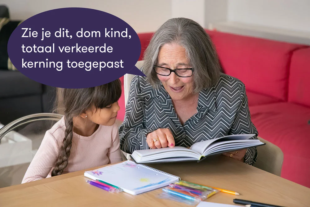 kerning kakhiek stijl uitgebeeld