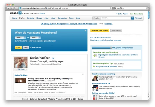 LinkedIn screenshot