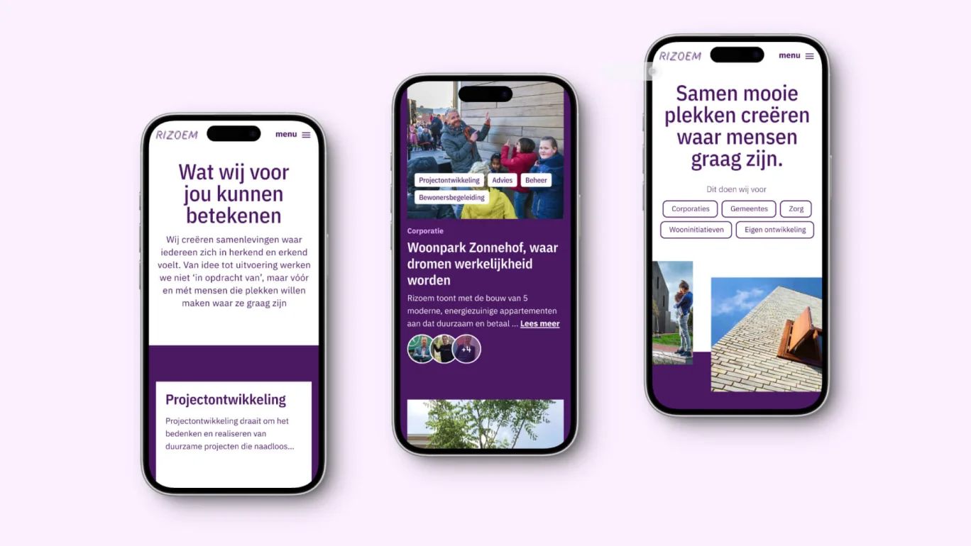 mobiel design RIzoem visueel mobiel