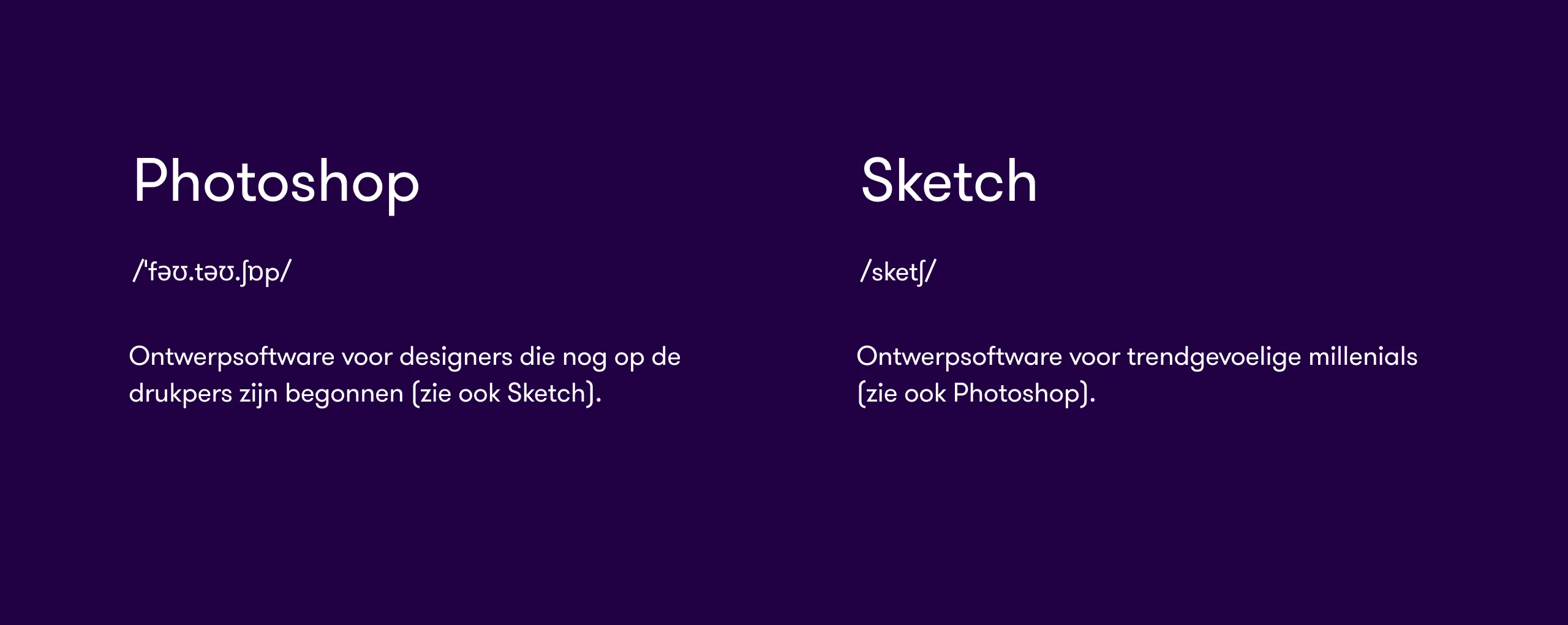 uitleg photoshop en sketch design